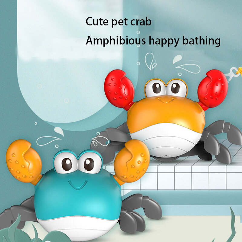 Inertial simulation crab crawling will walk educational toys baby bath and play water games children toy gifts