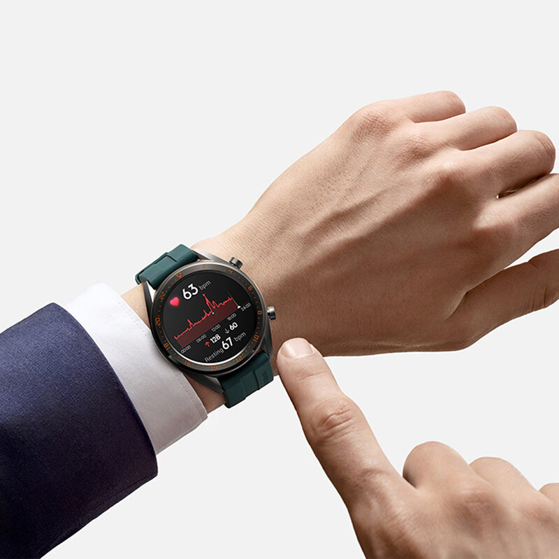 Sport Version Globale Huawei Uhr GT Smart Uhr GPS 14 Tage Batterie Lebensdauer 5 ATM Wasserdicht Anruf Herz Rate