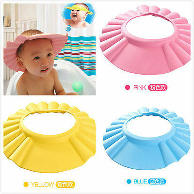 아기 어린이 안전 샴푸 목욕 샤워 캡, 최신 브랜드 신제품, 모자 워시 헤어 쉴드, 조절 가능한 탄성 샴푸 캡