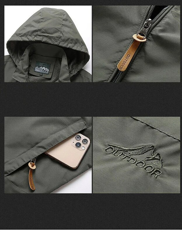 Męska wiosna kurtka typu Softshell jesień Streetwear taktyczna bomberka kurtki przeciwdeszczowe męskie bluza z kapturem-hop Pilot wiatroodporne płaszcze