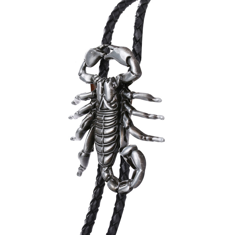 Liontin dasi bolo kalajengking tiga dimensi 3D Aksesori kaus berkuda dasi gaya koboi Barat Amerika