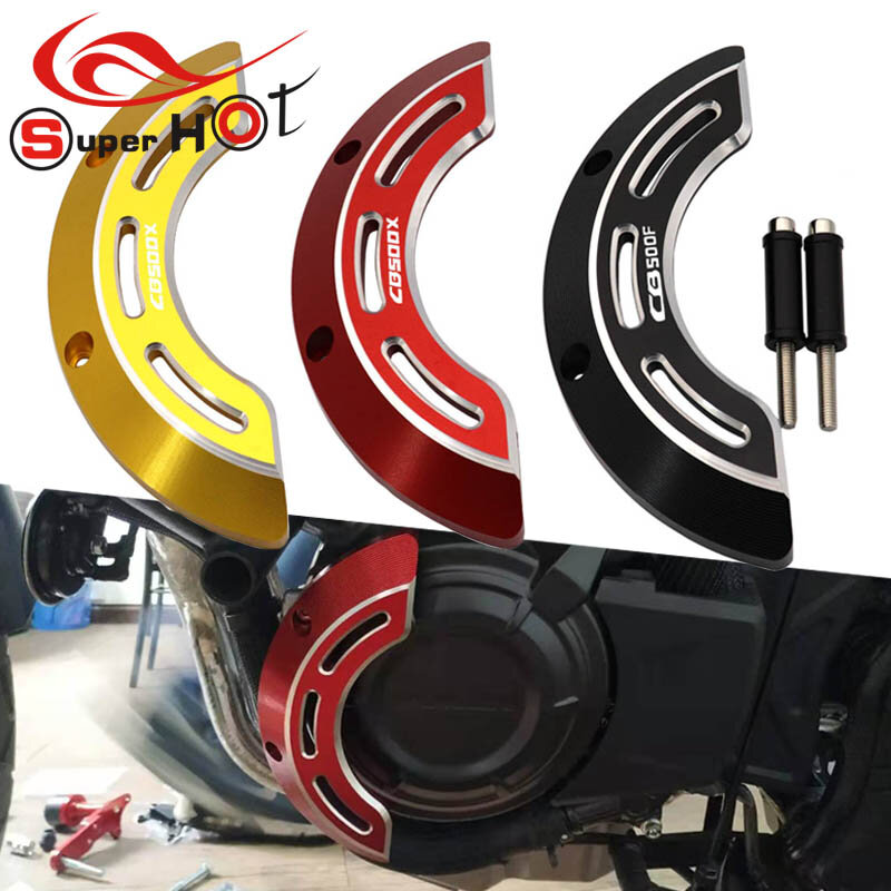 Cubierta protectora de eje para motor izquierdo de motocicleta, accesorios de decoración para Honda CB500X CB500F CB 500X 500F