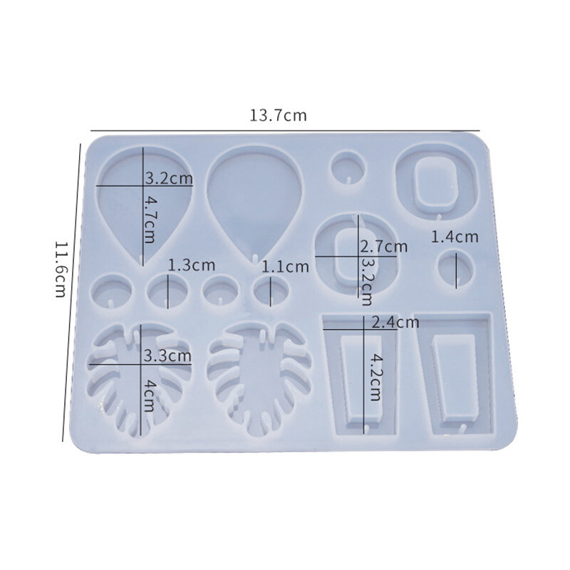 Earring Pendant Silicone Mold For DIY Jewelry Making Casting Moulds Jewelry Tool