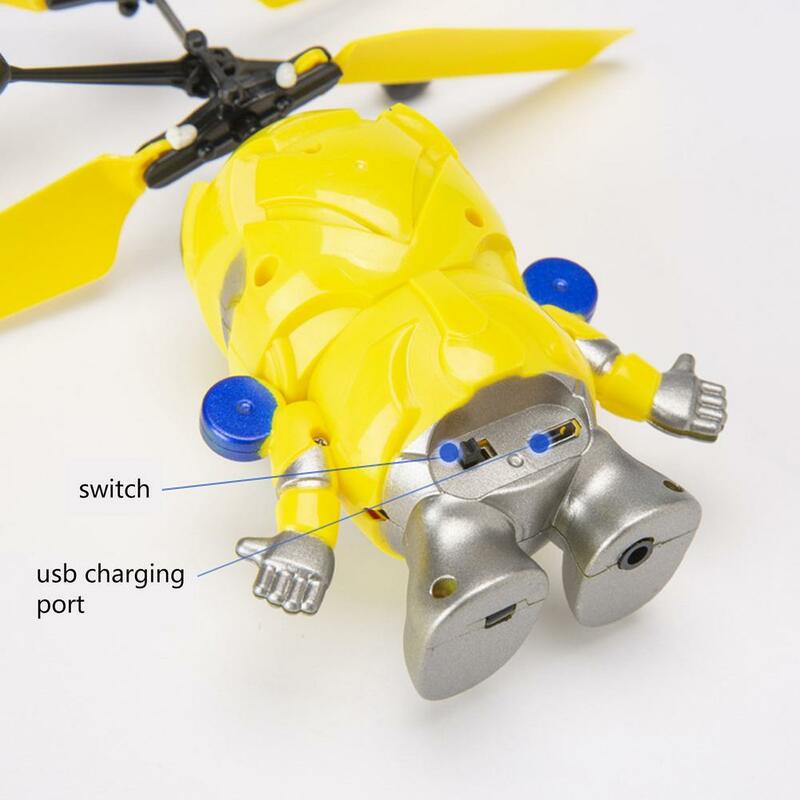 Led Vliegende Bal Spinner Glow In The Dark Duurzaam Stevige Mini Drone Licht-Up Speelgoed Anti-Collision Infrarood inductie Rc Robot Dron