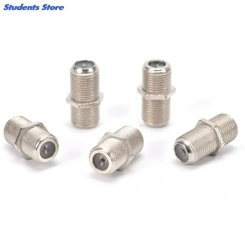 10Pcs Female F/F RG6 Coax Coaxial Cable SMA RF Coax Connector F Type Coupler Adapter Connector Plug For TV Antenna Extension