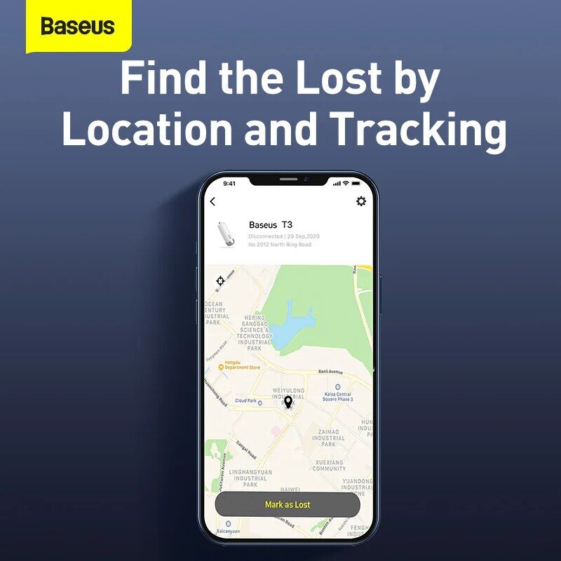 Baseus T3 Intelligente Anti Verloren Alarm Tracker Für Kind Tasche Brieftasche Telefon Wiederaufladbare Schlüssel Finder Anti-verloren Lage Smart tracker