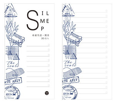 Simple life note pad memo pad(1pack=30pieces)
