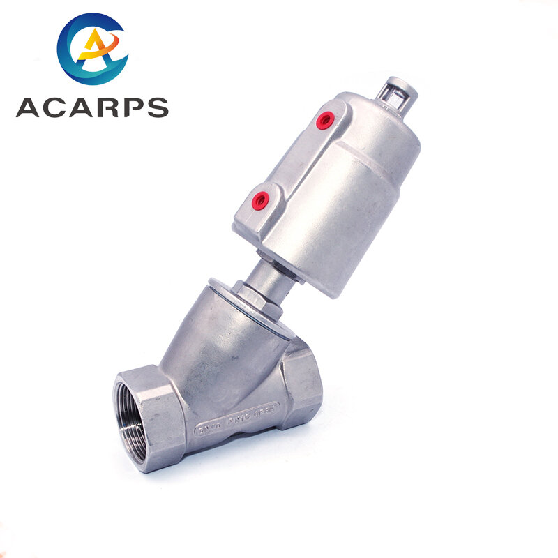 1/2 inch 3/4 inch 1inch Stainless Steel Pneumatic Seat Valve 16bar for Steam Gas Oil Normally Closed