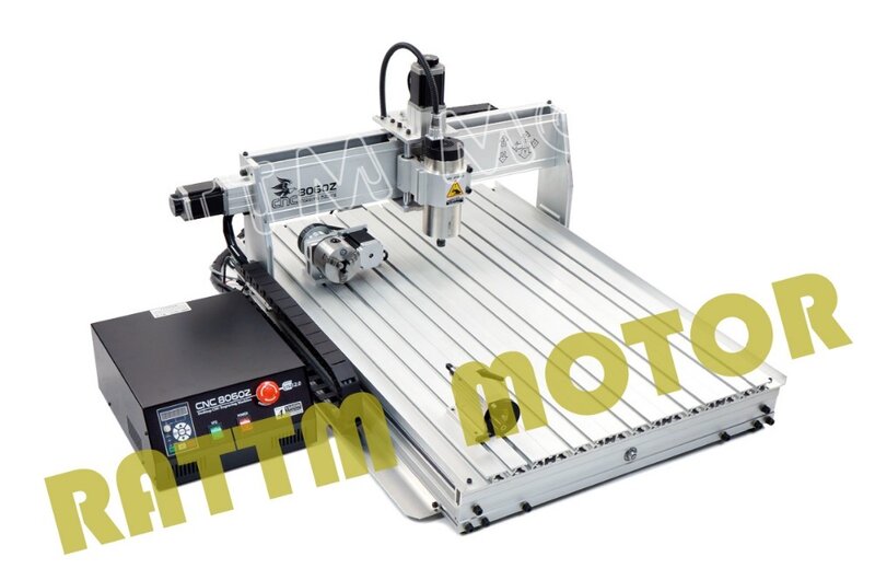 NEW 4 Axis 8060 1500W USB MACH3 CNC ROUTER ENGRAVER/ENGRAVING DRILLING AND MILLING MACHINE 110/220VAC