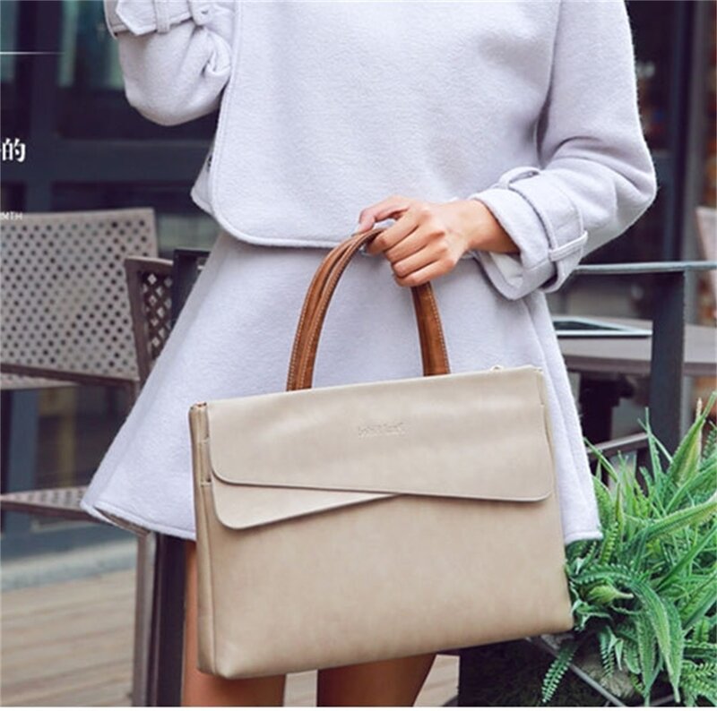 Frauen aktentasche weibliche tragbare professionelle dokumente pendler mode eine schulter business big bag große kapazität Ladiesbag