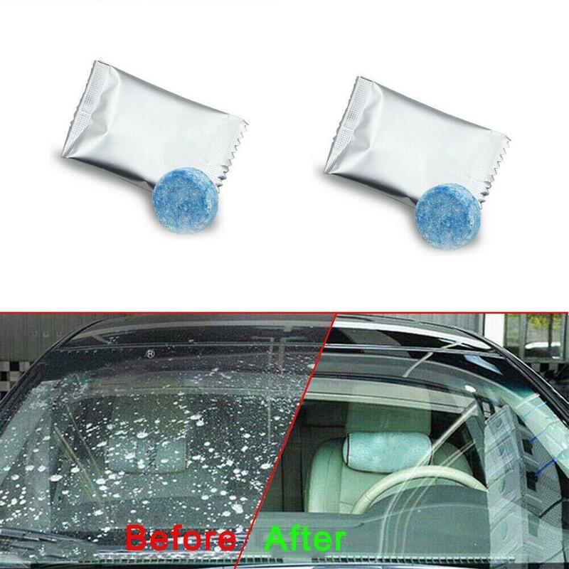 1 pçs efervescente comprimidos carro pára-brisa de limpeza de vidro limpador de pára-brisas