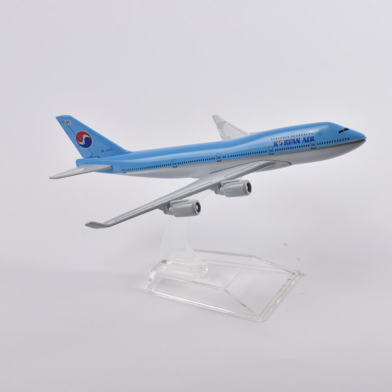 JASON TUTU modèle d'avion coréen 747, avion en métal moulé sous pression à l'échelle 1/400, Collection cadeau, livraison directe, 16cm