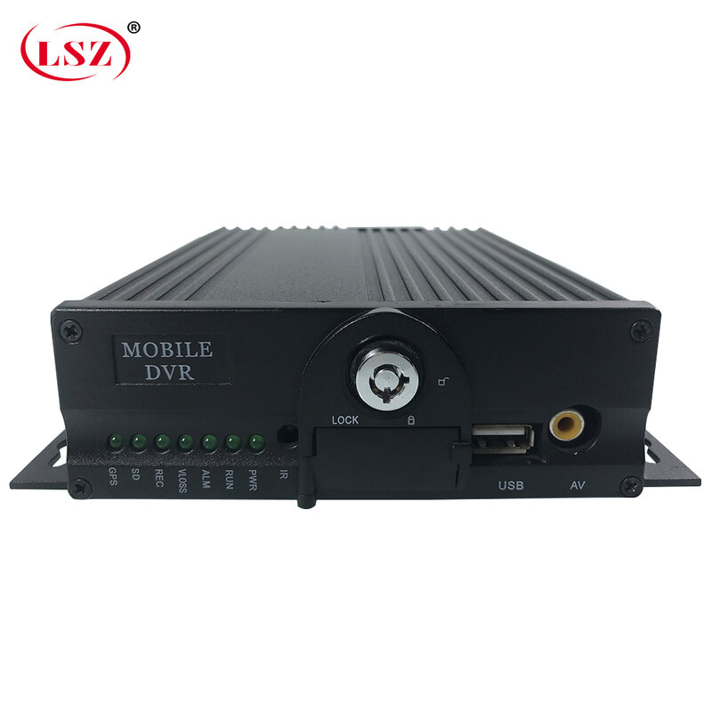 LSZ-tarjeta sd dual hd de 4 canales, dispositivo de monitoreo de grabación de vídeo en red remota, autobús escolar/camión de bomberos/vehículo de ingeniería, 4g, gps, mdvr