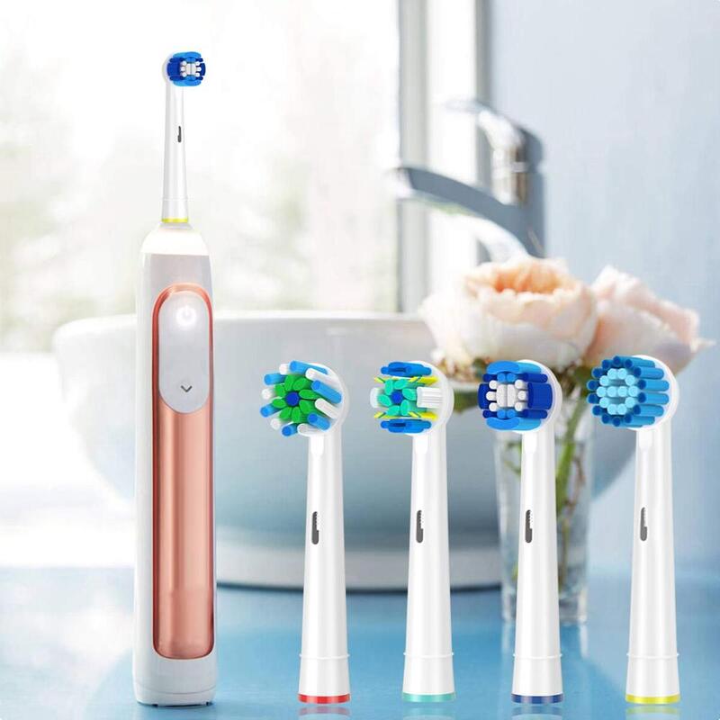 4 шт. чувствительные насадки для зубной щетки для Oral B Braun головка зубной щетки Advance Power/Pro Health/Triumph/3D Excel