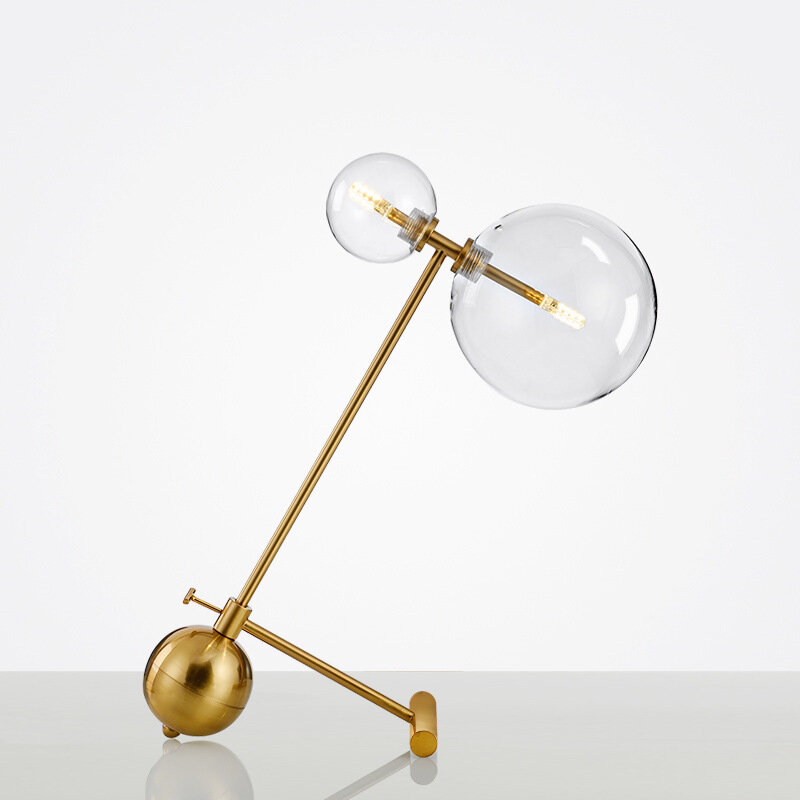 Nordic Glass Bedside Lamp para Quarto, Study Personality Designer, St Decoração Post, Decoração Moderna, Hotel Lamp