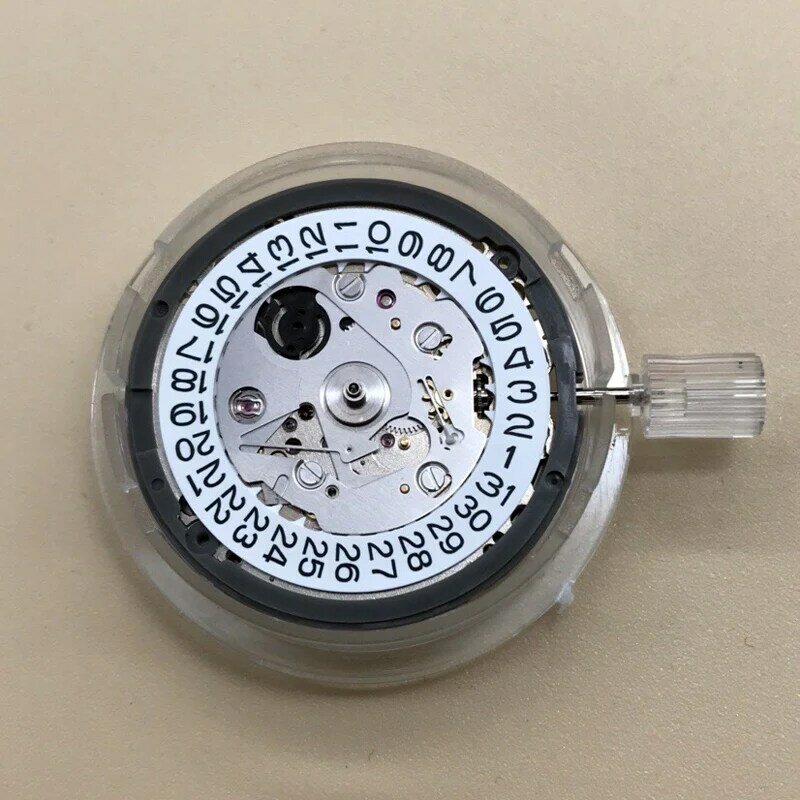 日本の自動時計交換キット,高級動き,黒色の日付パーツ,高精度,nh35,nh35a