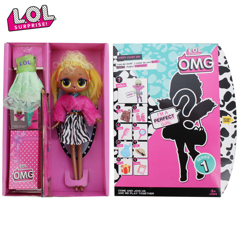 L.O.L. Surprise!  Winter Disco 24K D.J. Fashion Doll and Sister Girl Toy Randomly Mix 9 Surprises lol dolls toys for Girl Gift