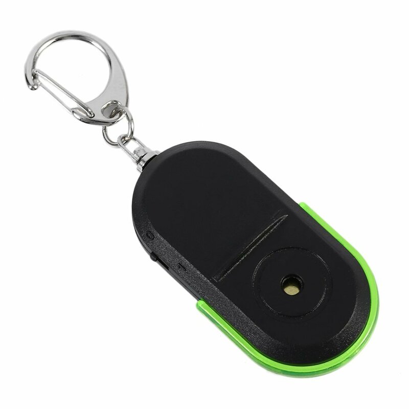 New Portable Size Keychain Old People Anti-Lost Alarm Key Finder Wireless Useful Whistle Sound LED Light Locator Finder Keychain