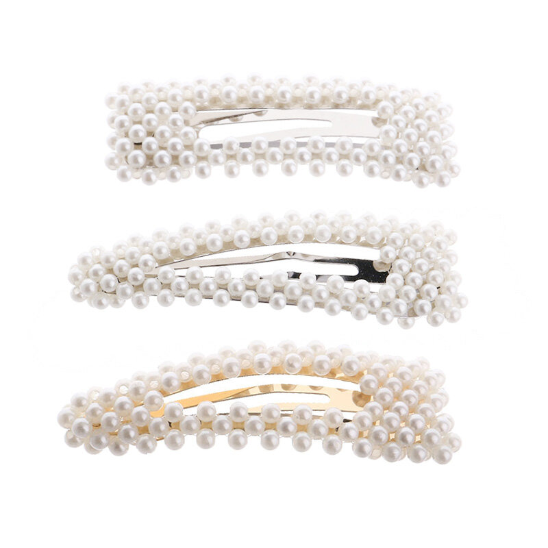 Pinzas para el pelo con perlas para mujer y niña, accesorios para el pelo con diamantes de imitación, para boda, venta de liquidación