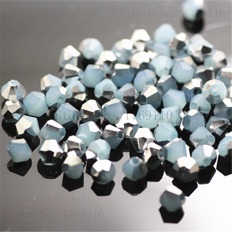 Isywaka-Perles de cristal bicone autrichienne, perle de verre à breloques, pierre d'espacement pour bricolage, bijoux de direction, document en cuivre rouge, vente, 100 pièces, 4mm