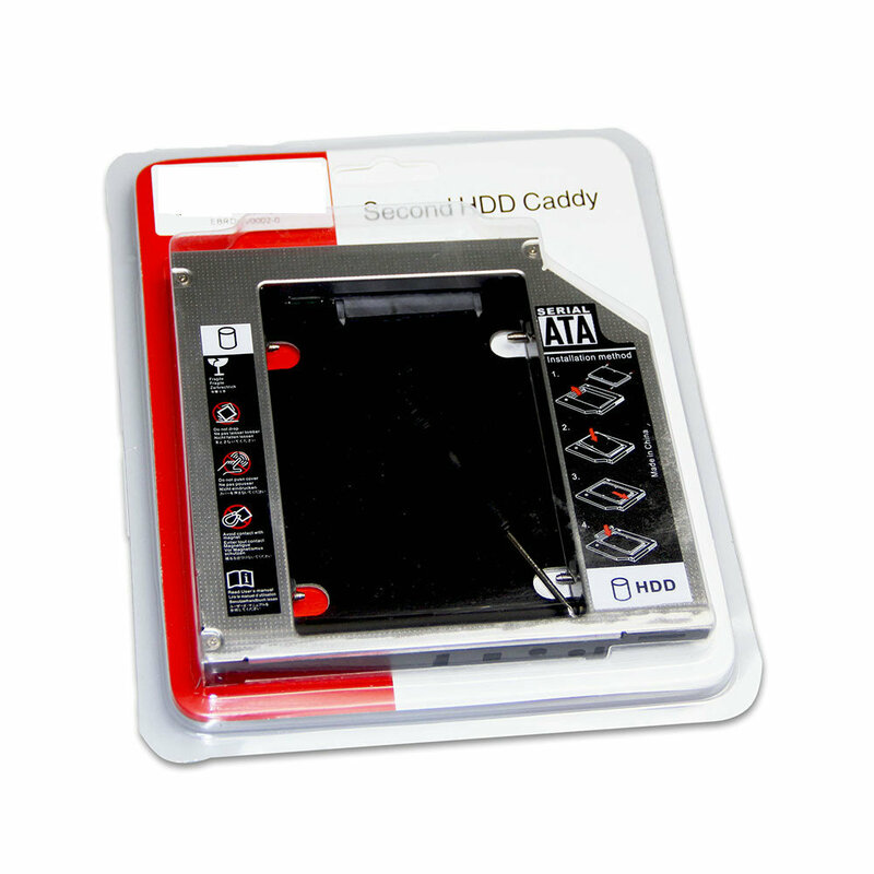 Disco Rígido HDD Caddy para Toshiba Satellite, 2nd HD, L730, L735, L750, L750D, L755, F750, 12.7mm