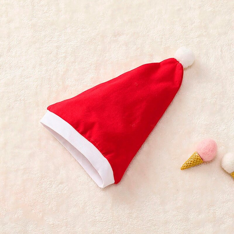 신생아 옷 아기 소녀 옷 아기 소년 옷 크리스마스 만화 산타 격자 무늬 인쇄 잠옷 잠옷 복장 + 모자 Z4