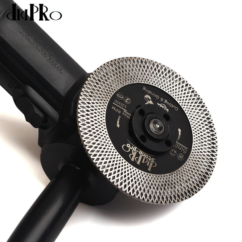 Алмазное пильное полотно Diapro D125 мм с турбонаддувом, гранит диск для резки мрамора, со съемным фланцем M14 или 5/8 дюйма-11 для шлифования и резки камня