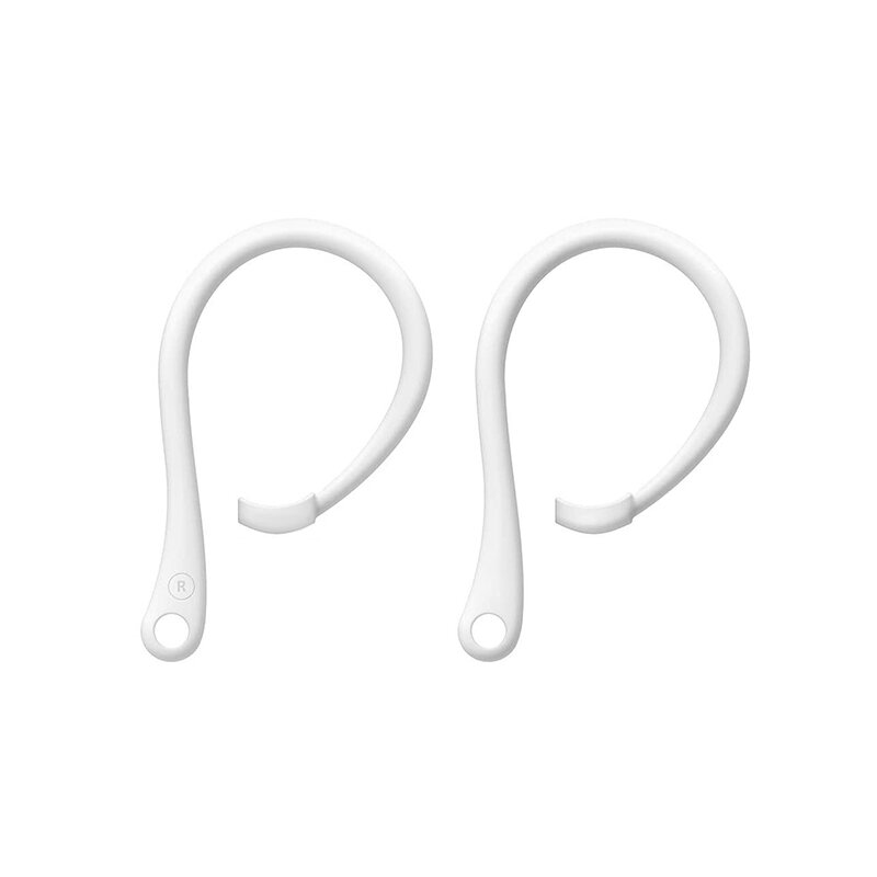 1 paire de crochets d'oreille en Silicone souple TPU crochets d'oreille de protection Anti-perte crochets d'oreille support d'écouteurs pour AirPods (AirPods non inclus)
