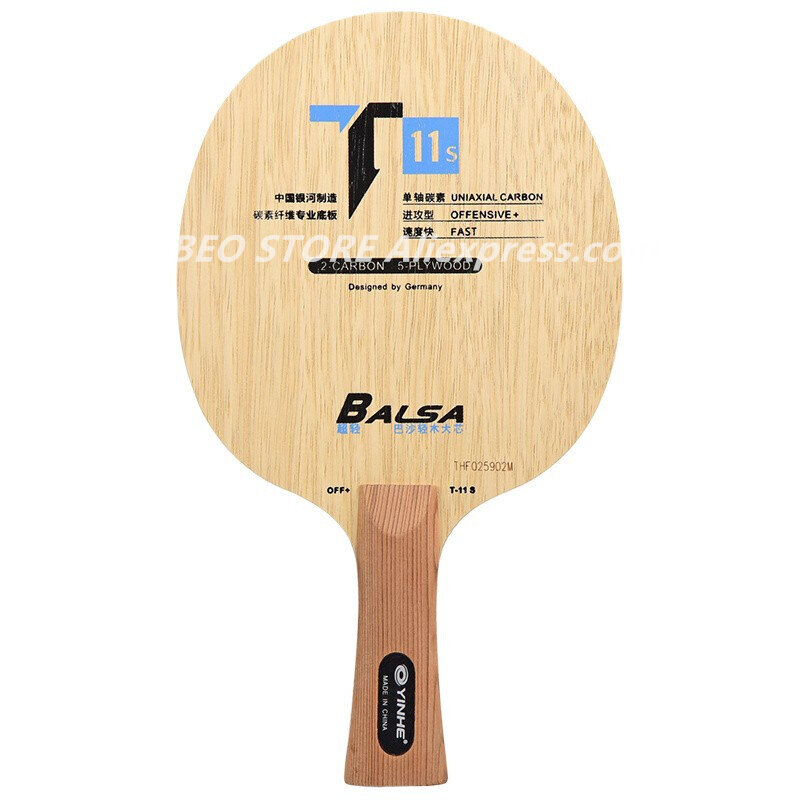 YINHE-Pala de tenis de mesa T11, Balsa ligera de carbono, T-11 Original Galaxy, palas de Ping Pong