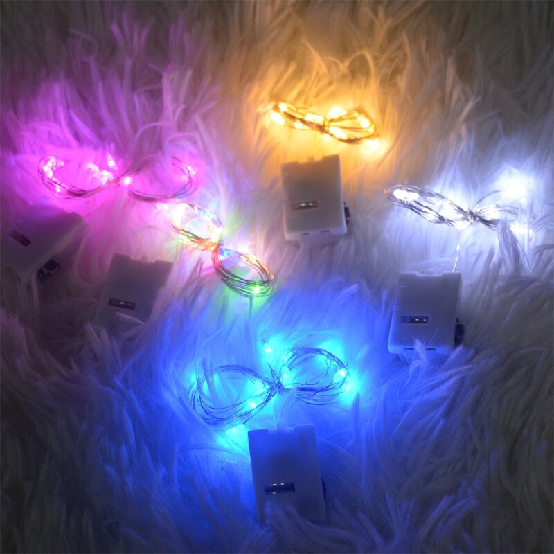 2m String Lichter Batterie Betrieben für DIY Hochzeit Party Gläser Dekorationen