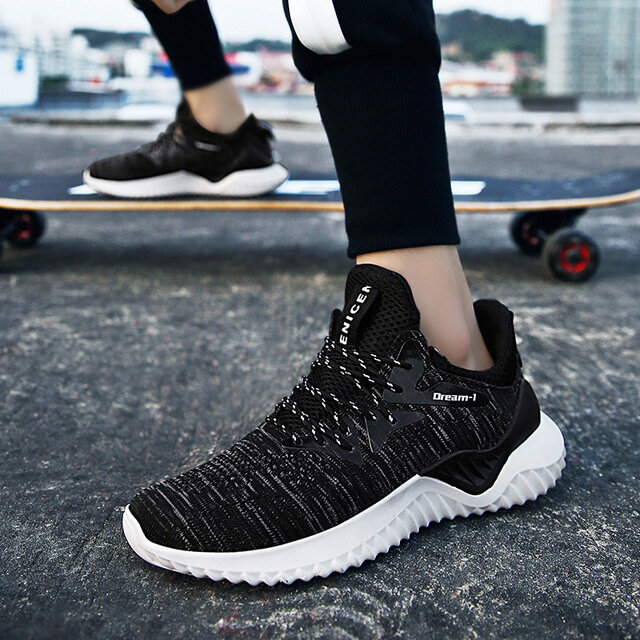 Men Sneakers Breathable Air Mesh Outdoor Sport Shoes Spring Autumn Couple Cushion Flats Training Running Shoes Zapatos De Hombre