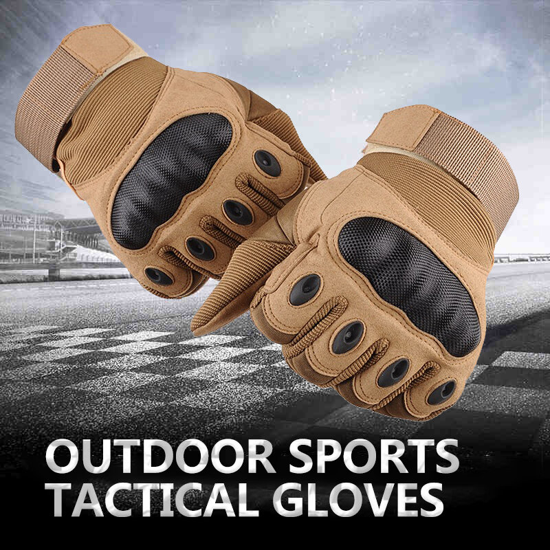 Gants de moto en cuir artificiel idéal pour écran tactile, équipement de protection complet des doigts avec les jointures dures, idéal pour motard de course et motocross