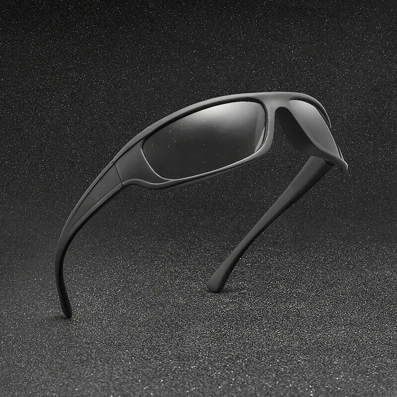 YAMEIZE – lunettes photochromiques polarisées pour hommes, verres solaires carrés décolorés, lunettes de conduite, lunettes de Sport caméléon