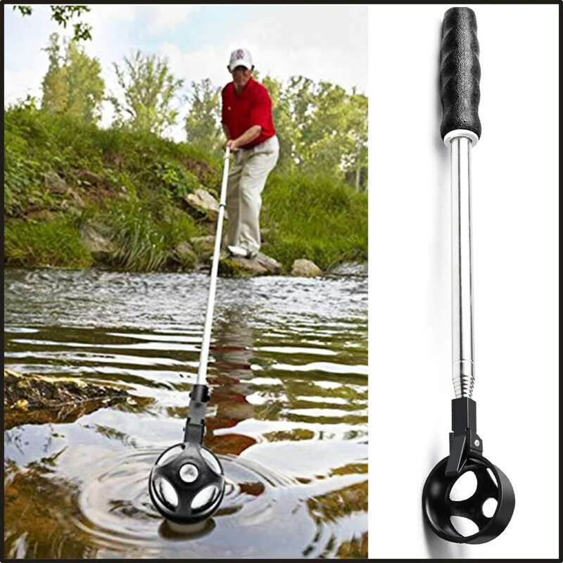 9FT Golf Ball Retriever, Aluminium Legierung Teleskop Erweiterbar Golf Ball Retriever für Wasser Golf Ball Pick Up Retriever Golf