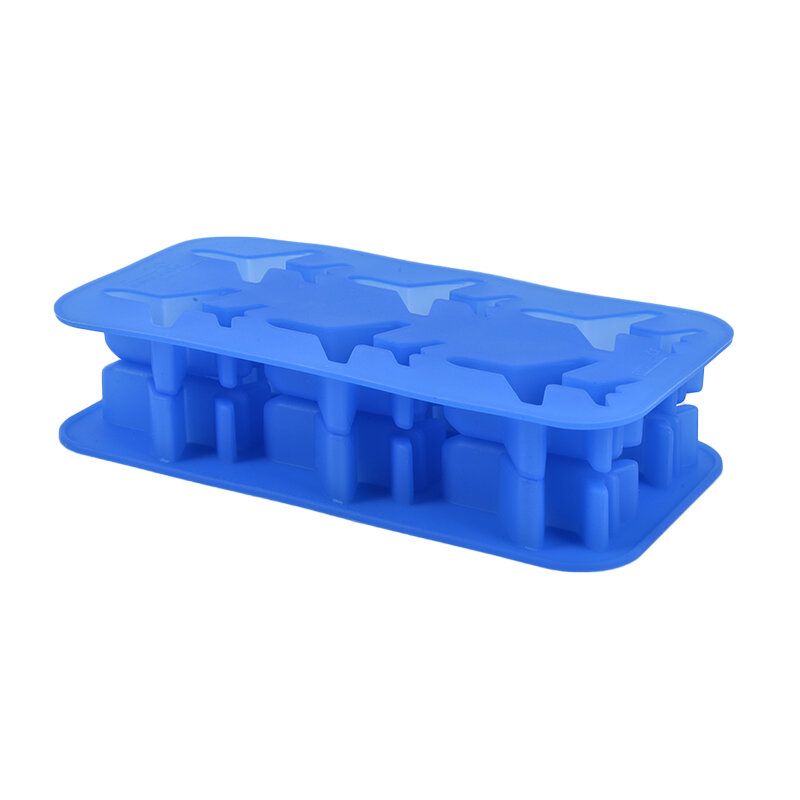 Large Ice Cube Tray Pudding Mold 3D Aircraft Silicone 6-Cavity DIY Ice Maker Household Use Cream Tools