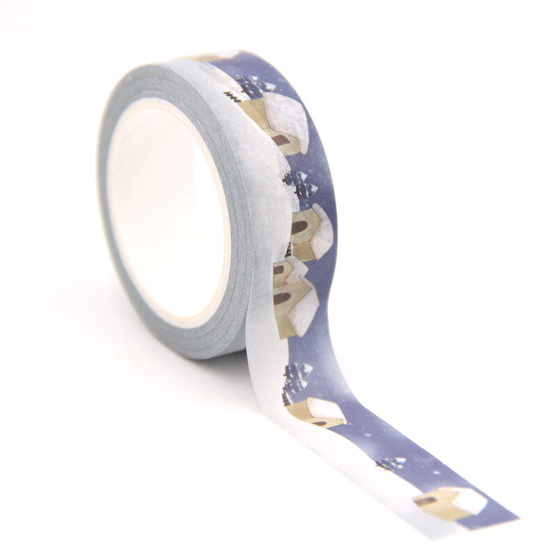 1 Stk/partij 15Mm * 10M Laatste Zonne-termen Sneeuw Washi Tape Masking Tapes Decoratieve Stickers Diy Briefpapier School levert