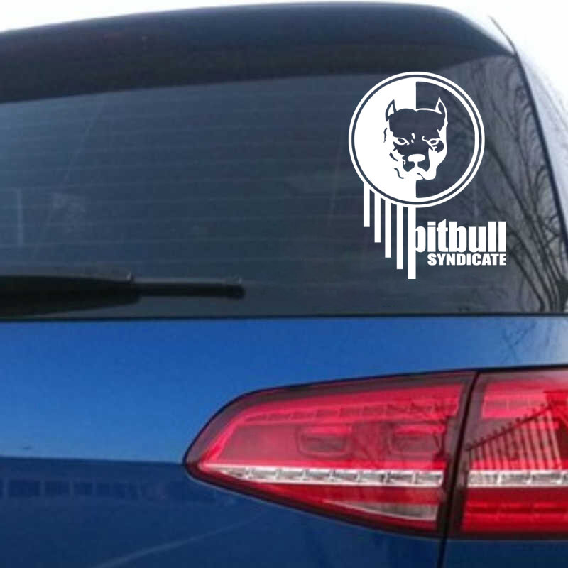 CS-517 # Pit bull sticker adesivo per auto divertente e decalcomania adesivi per auto in vinile bianco/nero decalcomania impermeabile sul paraurti del camion