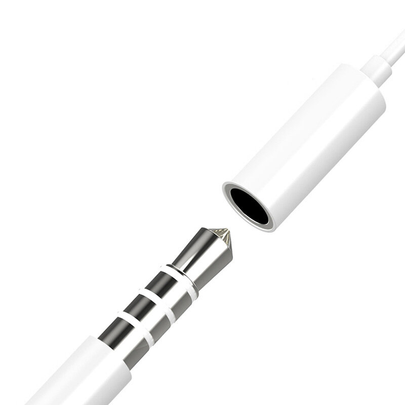 Iluminación a Jack de 3,5mm Adaptador de Audio AUX para iPhone 7 8 Plus X XR XS 11 Pro Max convertidor de auriculares de música cable conector adaptador