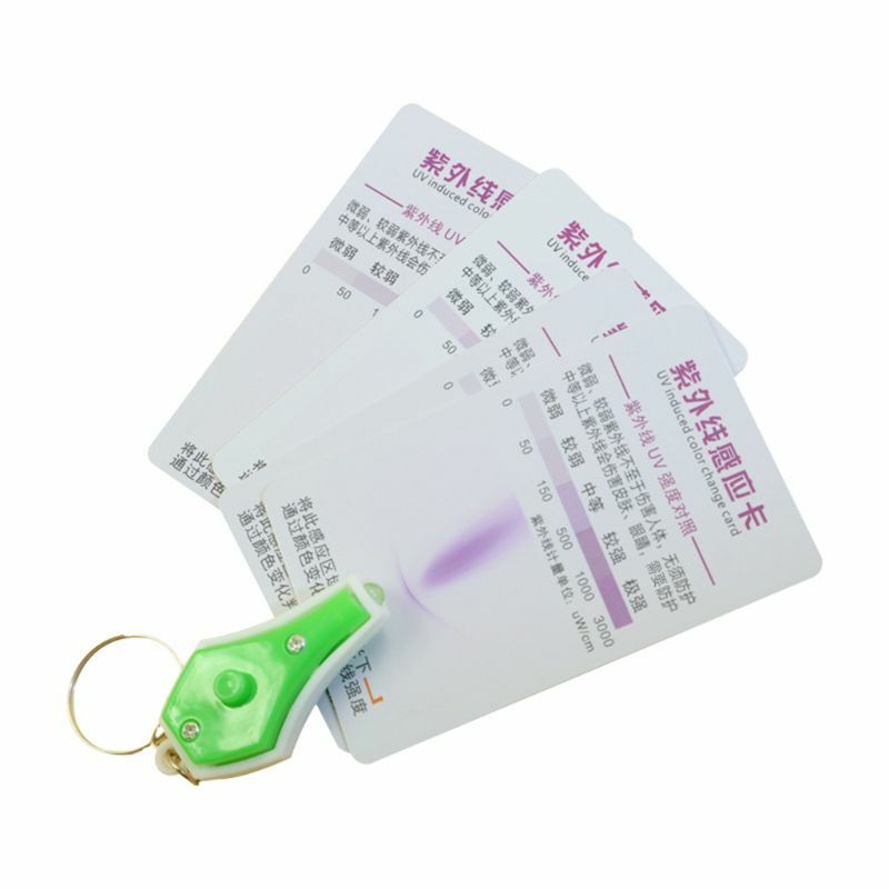 Lámpara de luz UV, papel de prueba de vida, Terrario de reptiles, tarjeta de prueba UVB, 10 Uds.