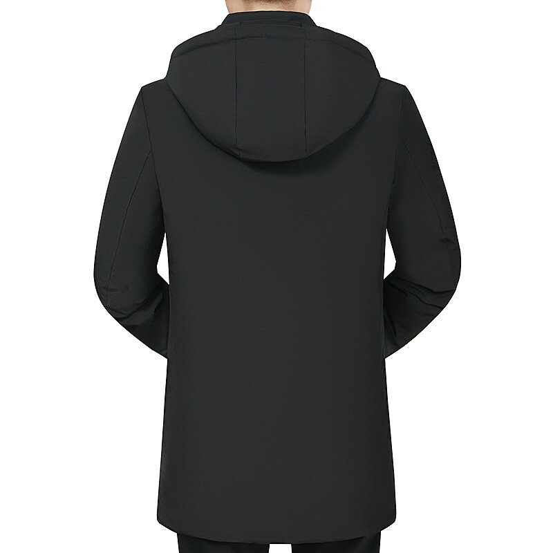 Jaqueta de algodão grossa masculina com capuz, casaco quente à prova de vento, parka casual plus size 5XL, nova, inverno, 2022