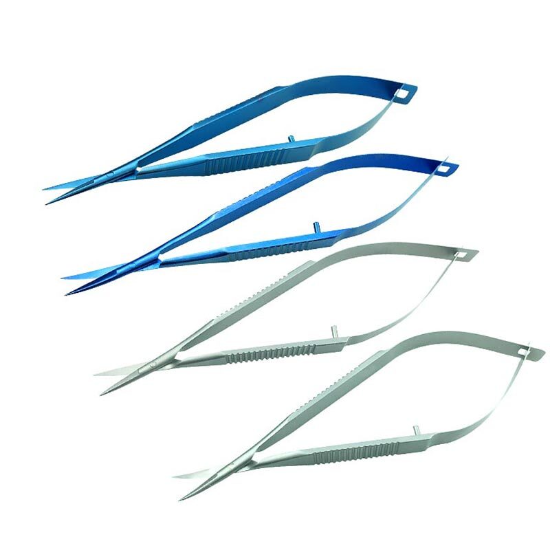 Castroviejo Corneal scissors Capsule membrane scissors Titanium/stainles steel Micro scissors ophthalmic instruments