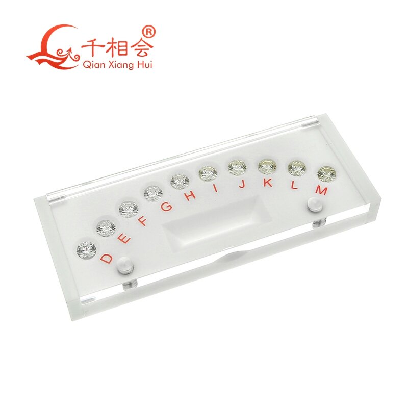 4Cs  Refer to the GIA Diamond  standard color grade  CZ Master Stone round  laser cubic zirconia stone tester tools
