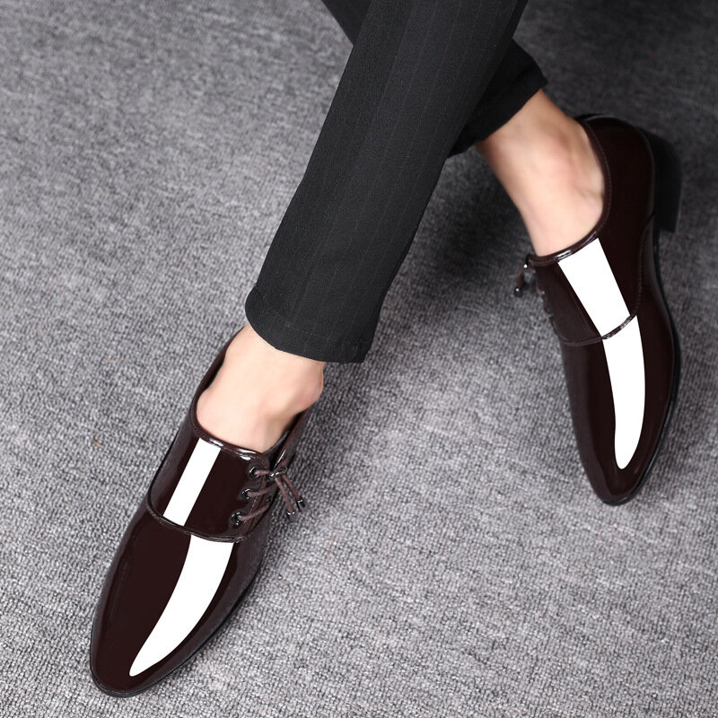 Zapatos De Vestir De charol Oxford para Hombre, calzado Formal De negocios, De cuero Oxford, 89