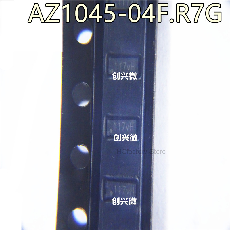 Original 20 pieces az1045-04f.r7g dfn2510, anti-static protection diode, original product, 117