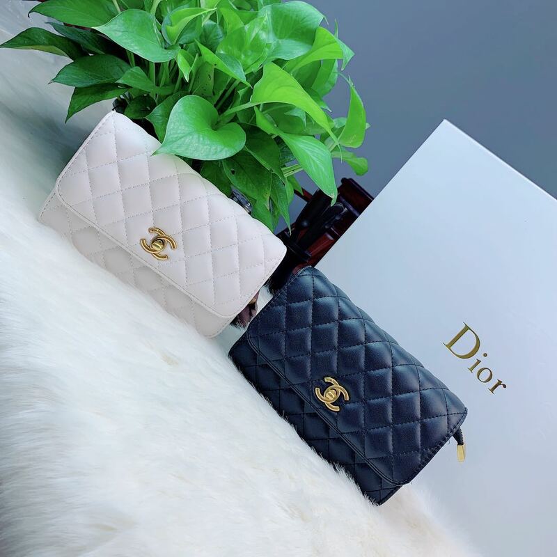 Chanel-Bolso baguette clásico con diamantes para mujer, bolsa de cubo de gran capacidad, bolsa cuadrada pequeña