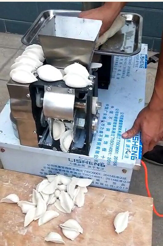 Máquina comercial para hacer dumplings, de acero inoxidable