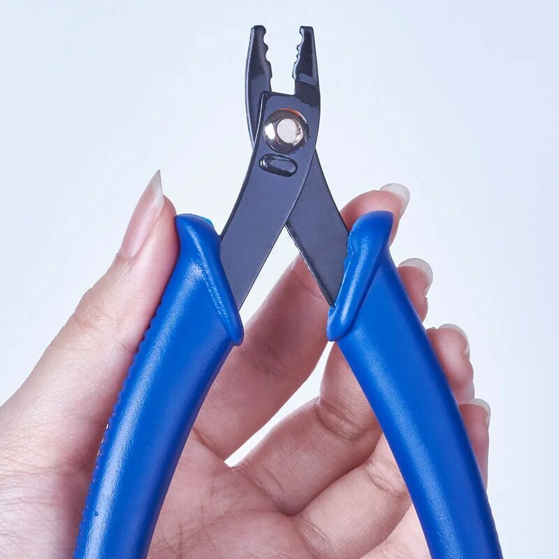 45 # Carbon Stahl Crimper Zangen für Crimp Perlen DIY Perlen Zubehör Schmuck Machen Werkzeuge Ausrüstung Dunkelblau 12,5 x8x 1,4 cm