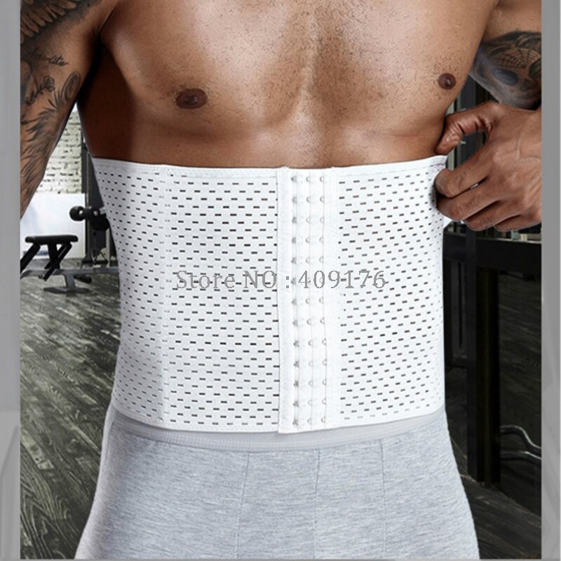 Hommes ceinture abdominale ajustement corps bande contrôle ventre tondeuse ceinture minceur taille Cinchers une pièce formateur