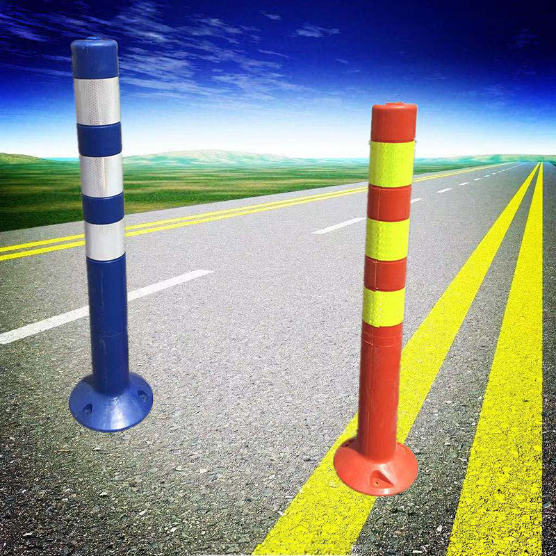 Aviso barricada cone coluna reflexiva coluna anti-colisão coluna elástica isolamento pilha guardrail instalações de tráfego