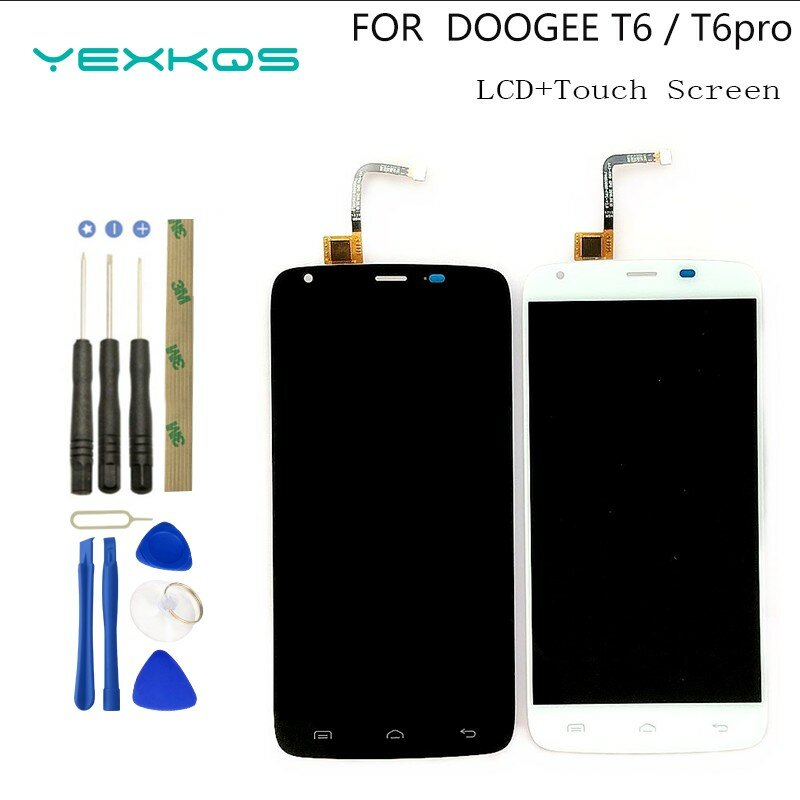 Display LCD originale DOOGEE T6 Touch Screen Digitizer Assembly 100% nuovo digitalizzatore Touch LCD originale per doogee T6 PRO